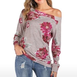 Womens off the shoulder floral top XL